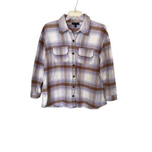 Lane Bryant Shacket 14/16 Button-Up Plaid Shirt / Jacket Outdoor Gorpcore